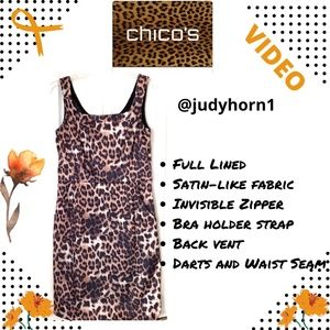 CHICO’s Animal Print Dress